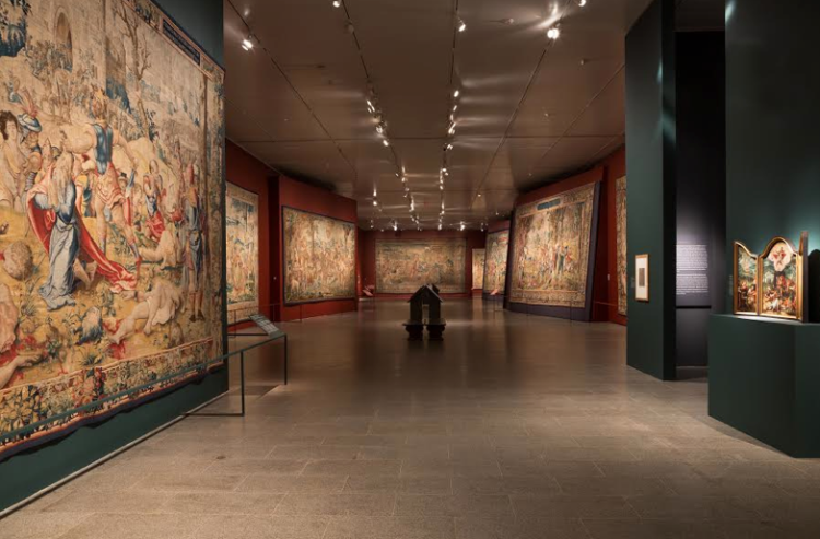 Exhibition of tapestries on view at the Metropolitan Museum of Art in 2014
